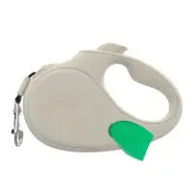 Oval 360° Tangle-Free Retractable Dog Leash with Integrated Waste Bag