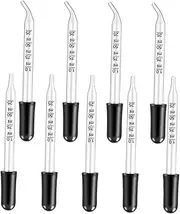 ULTECHNOVO 24pcs Scale Dropper Glass Tip Rubber Accurate Measurement for Lab Essential Oils