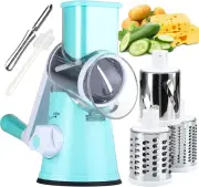Rotary Cheese Grater Slicer - round Mandoline Drum Slicer Manual Vegetable Slice