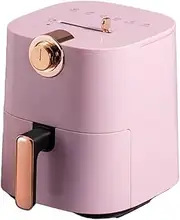 Air Fryer, 4.5L Air Fryer Toaster Oven Combo, Minimalist Knob Control, Easy to Use, Detachable Basket, Dishwasher-Safe Basket, Easy to Clean,Pink Little Surprise