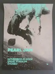 PEARL JAM Sydney Poster Sidney Waerts - NOV 21st 2024