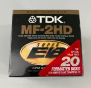 TDK MF-2HD Micro Floppy Disk Super EB 2x 10-Pack NEW Sealed