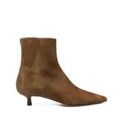 [Aeyde] Aeyde Pointed-toe Kitten-heel Boots 37 IT BROWN