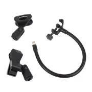 1x Microphone Stand Flexible Gooseneck Desk Mic Holder Microphone Arm Clamp NEW