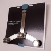 Liberty 085-03-0070 Over The Door 3 Hook Coat Hat Hook Rail Satin Nickel