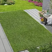HEBE Artificial Turf Rug,3'x5', Grass Mat with Drainage Hole, Reusable Grass Turf Mat Pee Pad for Dog Potty Training Indoor Outdoor Use