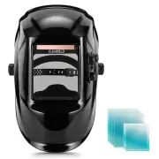 Welding Helmet Auto Darkening - 180° True Color View 4"X4" Screen with Sola