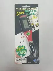 NEW! Digital Black Jack Pen Micro Games Poker Games Casino Black Jack NIP - Red