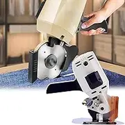 Electric Rotary Fabric Cutter, Electric Cloth Cutting Tool, Automatic Sharpening Device, Blade Guard, Thickened Base, Cutting Height: 27MM/32MM, Blade Size: 100MM/110MM,100mm