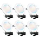 6 Inch Ultra Thin LED Recessed Ceiling Lights Slim, Selectable Color Temperat...