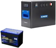 Kings BatBlock40-12V Plug and Play Battery Box + 12V 100Ah Deep Cycle Lithium LiFePO4 Battery