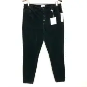 Pistola Cassidy High-Rise Corduroy Pants Women's Size 32 Stretch Skinny Black