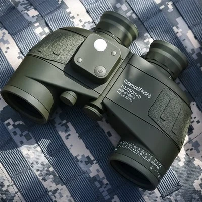 FOCUHUNTER Binoculars 10 x 50 Marine Military Telescope Equipped with Distance M