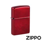 【ZIPPO】金屬蘋果紅色-素面-防風打火機(美國防風打火機)