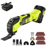 SnapFresh Oscillating Multi Tool Cordless, 20V DIY Tool Kit, 6 Speed, 3.2°Osc...