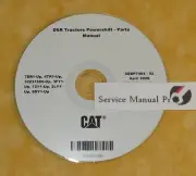 XEBP7404 Caterpillar D6R Track Type Tractor Powershift Parts Manual Book CD 7DR