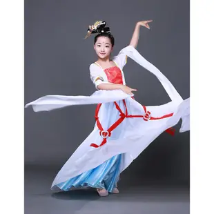 兒童元旦古典演出舞蹈服裝86版西游記邱佩寧cos嫦娥仙子飛天古裝