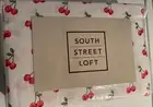South Street Loft Sheet Set with 4 Standard Pillowcases CHERRIES NEW( FULL)
