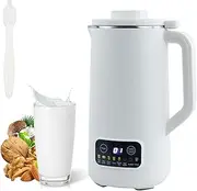 Yabound Nut Milk Maker, Automatic Soy Milk Maker, 20oz Nut Milk Maker Machine with Delay Start Keep Warm Self-Cleaning, Almond Milk Machin for Homemade Plant-Based Milk, Oat, Soy, Yogurt (White)