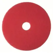 5PK TOUGH GUY 402W39 Buffing Pad Cleaning/Buffing, Red, 19 in Dia, Polyester(G)