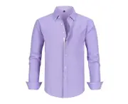 Men's shirts long sleeve men's business casual shirts solid color business shirts