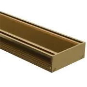 Drainlab – Linear Drain Tile Insert 3600L x 35mmH x 18mm Thick Tile – Gold