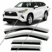 Window Visor Deflectors Vent Sun Rain Wind Guard For Toyota Highlander 2020-2023 (for: Toyota)