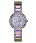 Guess Ladies Watch Wristwatch Lily GW0528L4 Stainless Steel Rainbow Colours