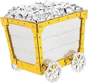 INOOMP Small Jewelry Treasure Box Boys and Girls Toy Storage Pirate Chest Shape Decorative Functional Sturdy Plastic Construction