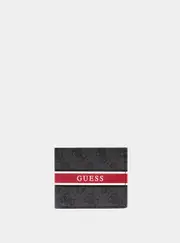 GUESS Men's Black Dinate Slimfold Wallet