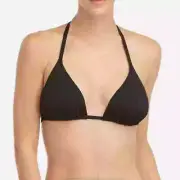 Spanx Swim Triangle Bikini Top Size Medium Black 50128R