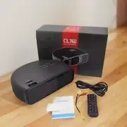 CL760 New Flagship Model Full HD Home Theater LED Portable Projector Black NIB