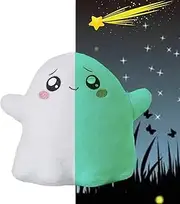 Fluorescent Plush Toy, Glow in The Dark Ghost Plush, Removable Ghost Stuffed Doll Plushies