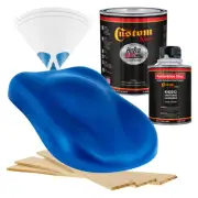 HOT ROD FLATZ Burn Out Blue Metallic Quart Kit URETHANE Flat Auto Car Paint Kit