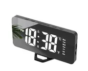 Large Screen Electric Clock LED Mirror Alarm Clock Multi-function
