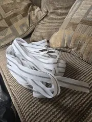 10 Yards #5 White Metal Zippers with silver teeth by The Yard Bulk White