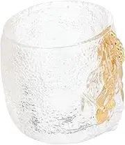 LIGIGWASH Elegant Glass Tea Cup Beautiful Transparent Kung Fu Cup for Home Office Tea House Multi Use Design for Entertaining Guests