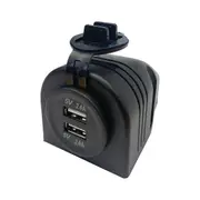 KT Cables 1A - 2.1A 12V Surface Mount Dual LED USB