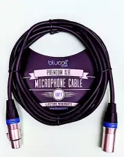 Blucoil Audio 10-FT Balanced XLR Cable w/ 24AWG Male to Female Microphone Cord