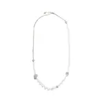 [MCQUEEN] Skull and Pearl Necklace White