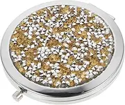 CANIGHT Round Double-Sided Mirror Compact Makeup Mirror Portable Mini for Travel for Women Go