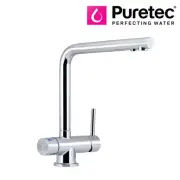Puretec Tripla T6 - Three-Way Kitchen Tap - Angled Neck - WELS