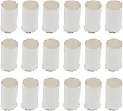 YINETTECH 24PCS 1/0 Gauge Uninsulated Wire Ferrules Kit Copper Tinned for Turning Stranded Wire to Solid