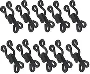 tooloflife 10Pcs Fabric Covered Hook and Eye Closures Fasteners Sewing Closure for Fur Coat Jacket