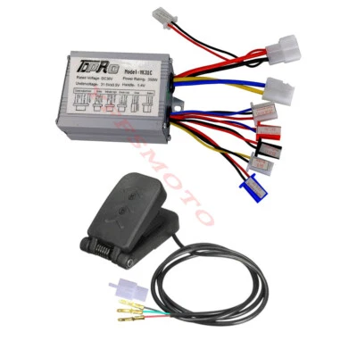 36V 350W Brush Motor Controller + Foot Pedal for Electric Bike Tricycles Go Kart