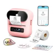 Label Printer - M220 Label Maker, Bluetooth Mini Barcode Printer, 3 Inch Wire...