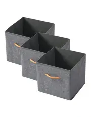 [Takara] Kicho Fabric Storage Box 3 Pack 30x30x29cm in Grey