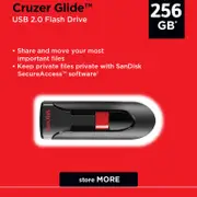 SanDisk Cruzer Glide 256GB USB 2.0 Flash Drive