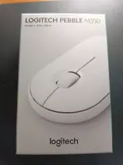 WHITE Logitech Pebble M350 Wireless Optical Mouse, Bluetooth and USB dongle mode