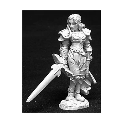 Reaper Dark Heaven Metal 28mm Alaine - Female Paladin Pack New